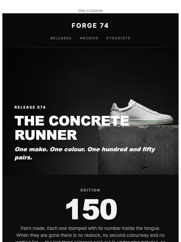 Limited Release — Scarcity Drop Announcement email template preview
