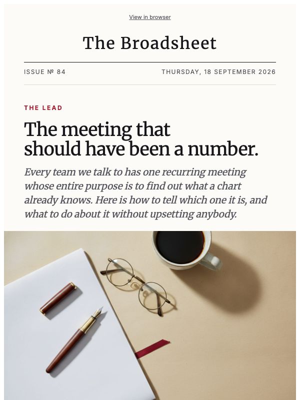 The Weekly Brief — Editorial Product Newsletter email template preview